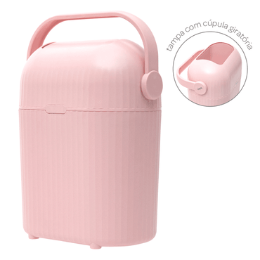 Lixeira Antiodor Buba - Rosa