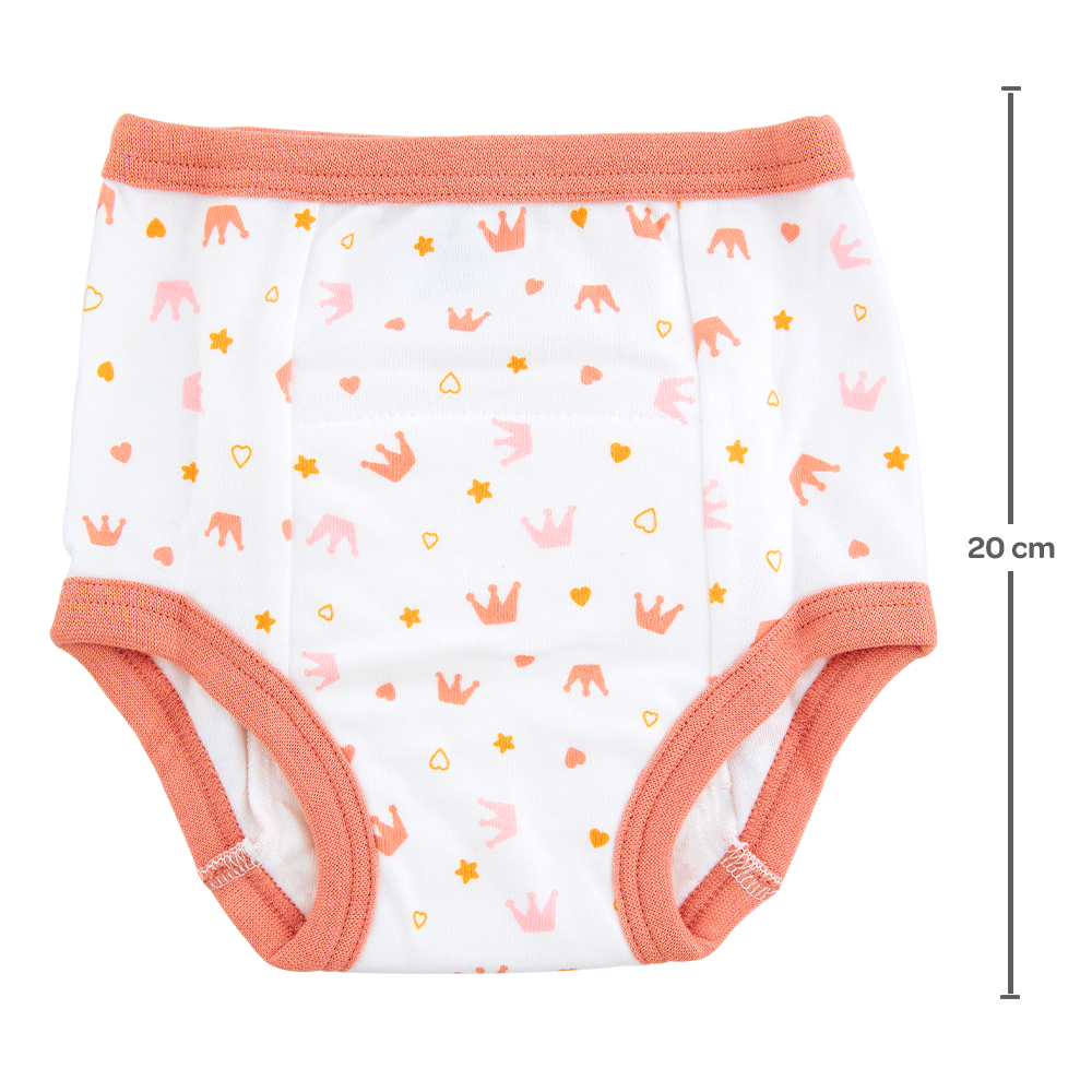 Kit Calcinhas de Desfralde Princesa, 2 unidades, Tamanho M - Buba