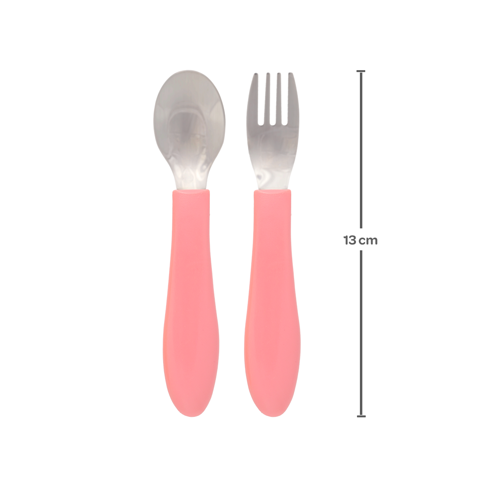 Kit Talheres Buba Zoo - Rosa