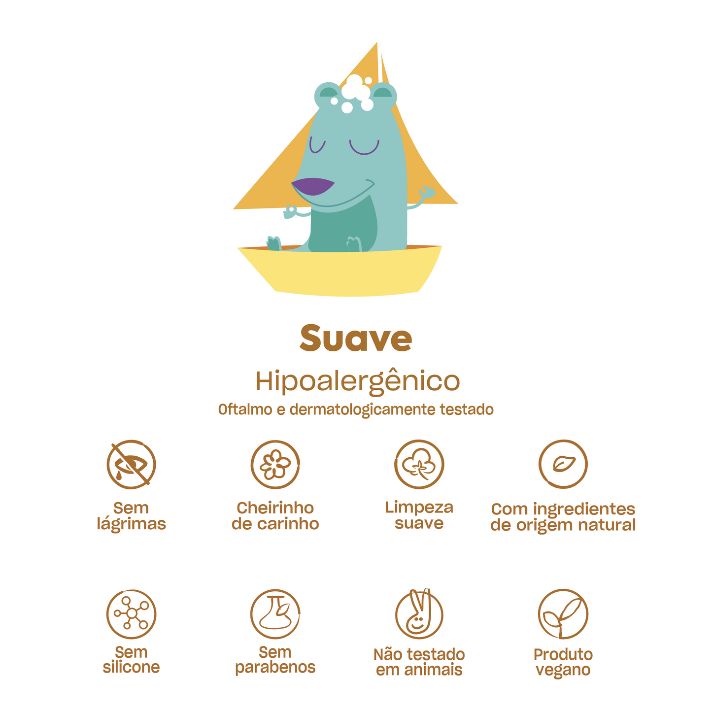 Shampoo Suave, 120ml - Baruel Baby