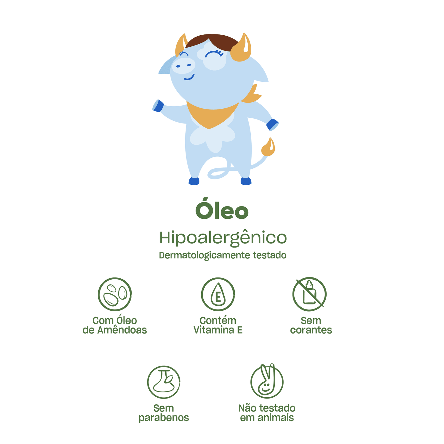 Óleo Hipoalergênio com Oleo de Amendoas, 120ml - Baruel Baby