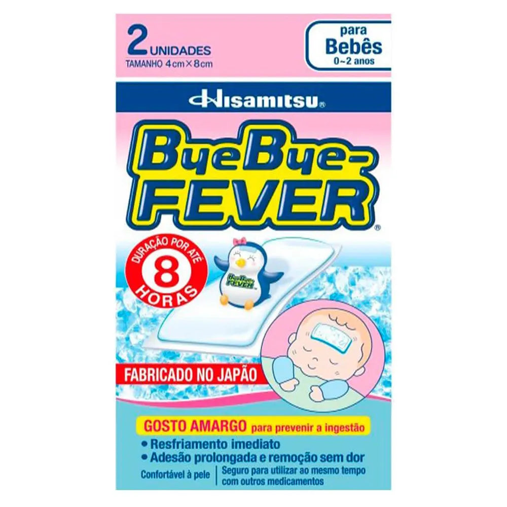Bye Bye Fever Bebês (Alivio de Febre) com 2 unidades