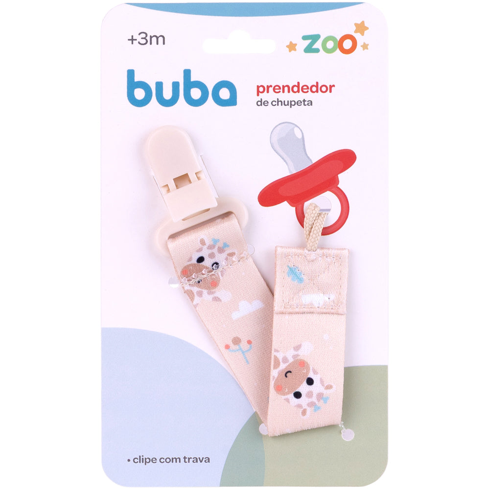 Prendedor de Chupeta, Buba Zoo Girafa - Buba