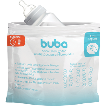 Saco Esterilizador Reutilizável para Micro-Ondas - Buba
