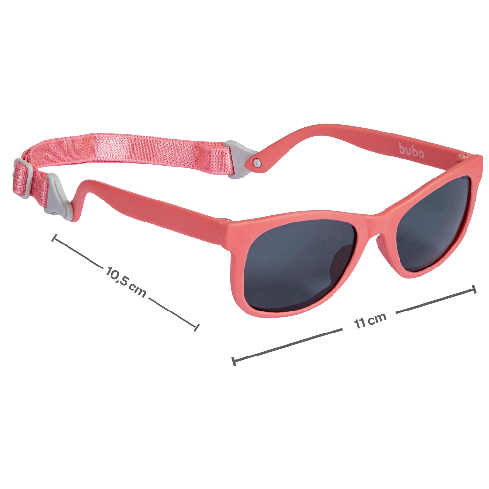 Oculos de Sol com Alça Rosa, P - Buba