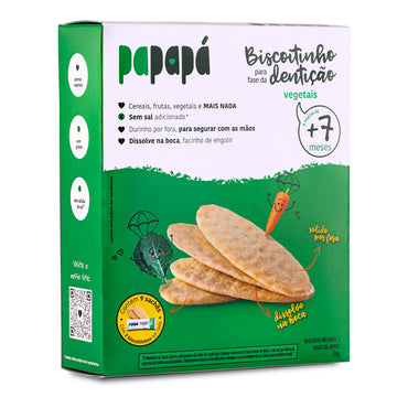 Biscoitinho para fase da Dentição, Vegetais, 36g - Papapá