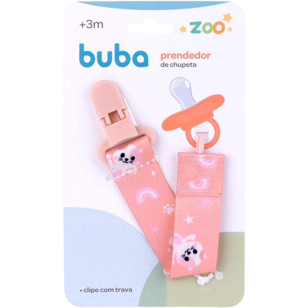 Prendedor de Chupeta, Buba Zoo Gato - Buba