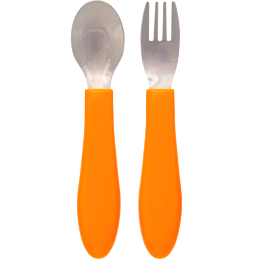 Kit Talheres Buba Zoo - Laranja