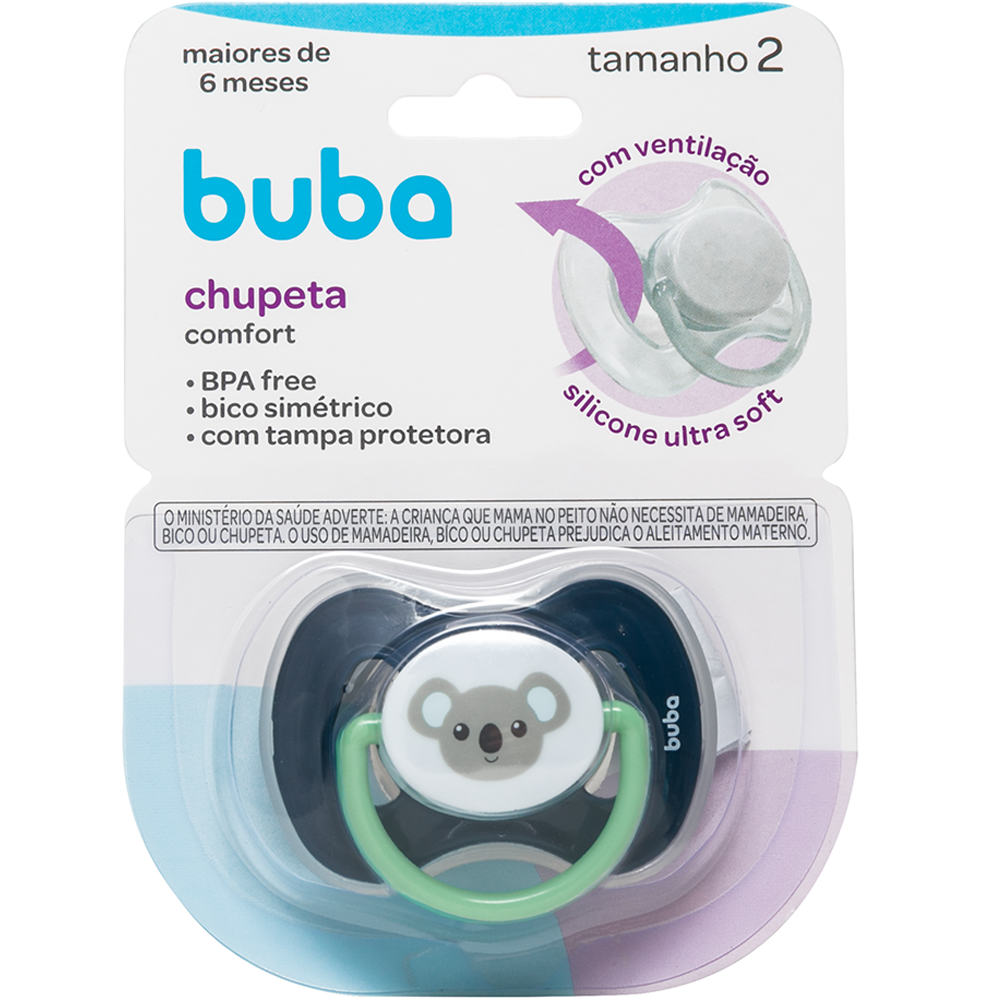 Chupeta Buba comfort Tam.2 Coala - Azul