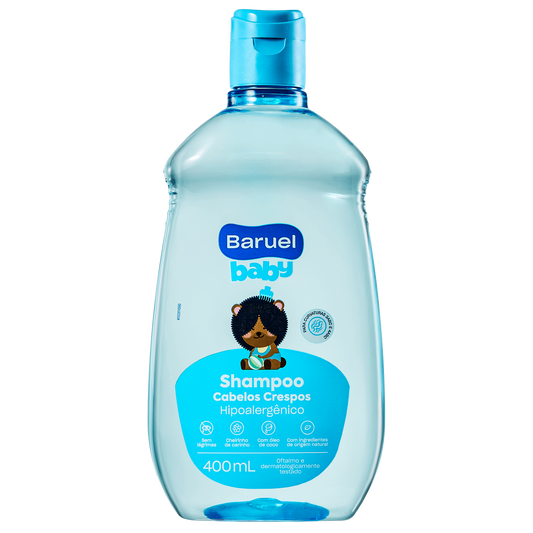 Shampoo Cabelos Crespos, 400ml - Baruel Baby