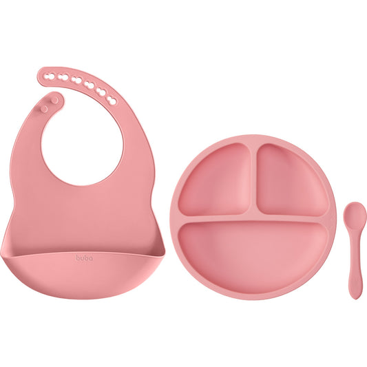 Kit Alimentação em Silicone - Rosa