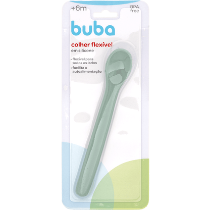 Colher Flexivel em Silicone - Verde