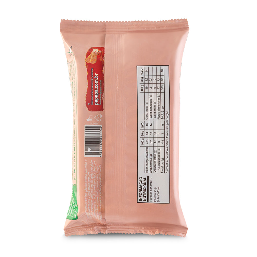 Biscoito Infantil Biscotti: Maçã e Canela, 60g - Papapá