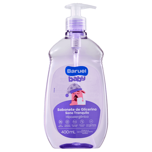 Sabonete Liquido Sono Tranquilo, 400ml - Baruel Baby