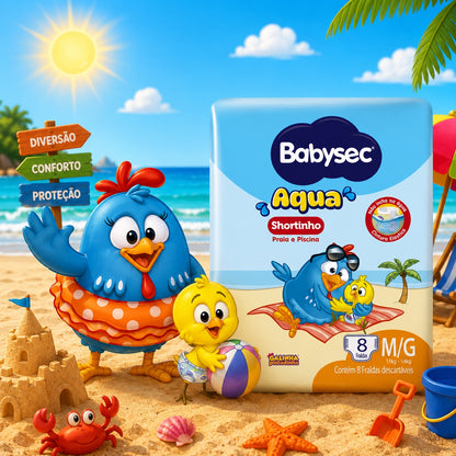 Fralda para Piscina M/G com 8 un - Babysec Aqua