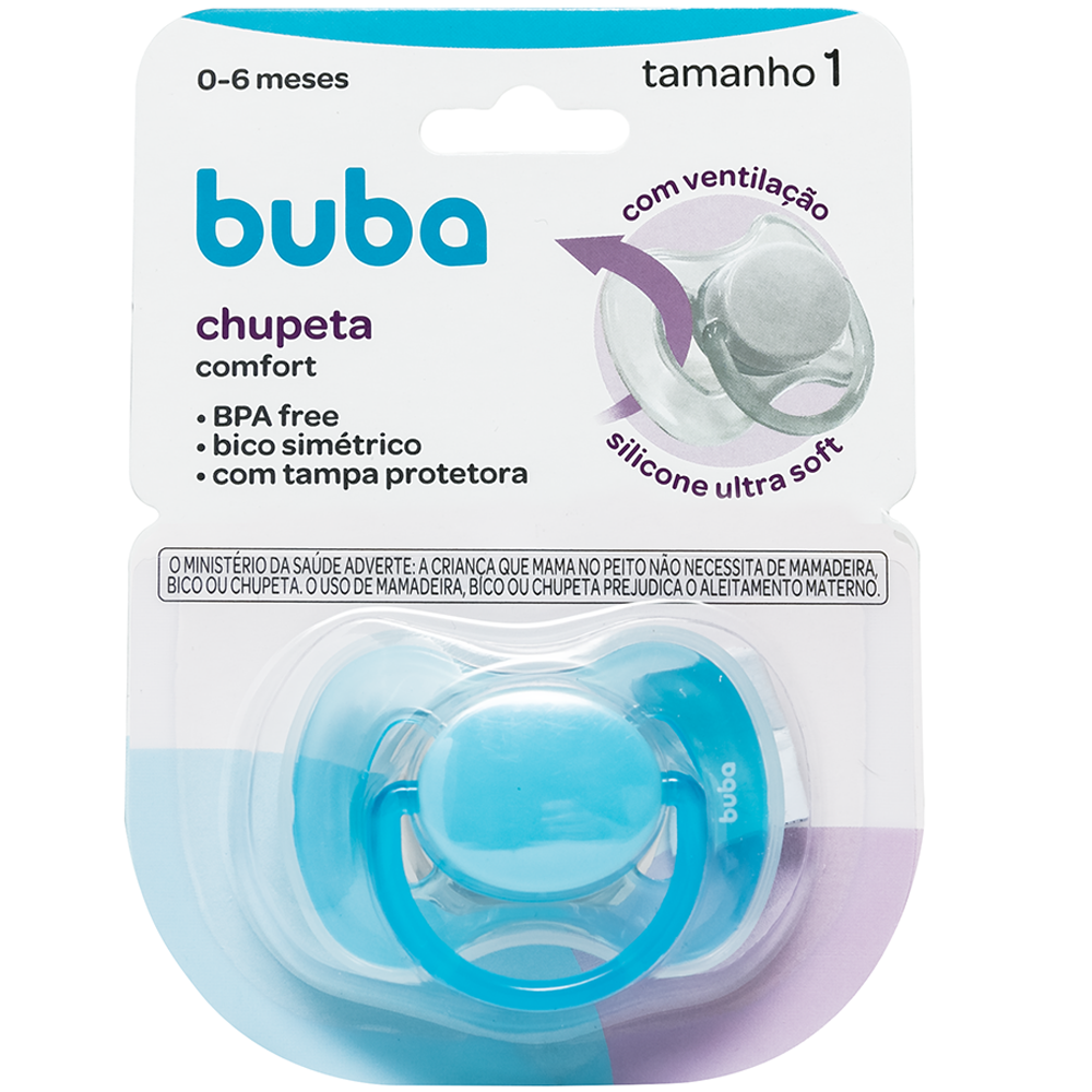 Chupeta Buba comfort Tam.1 - Azul