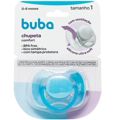 Chupeta Buba comfort Tam.1 - Azul