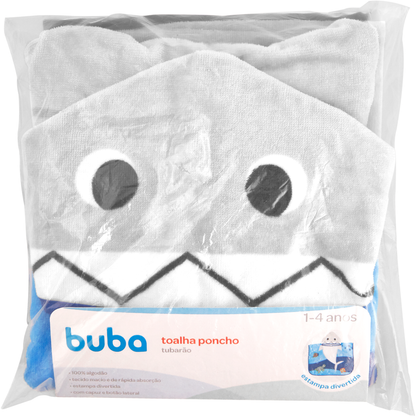 Toalha Poncho, Aventuras Tubarão - Buba