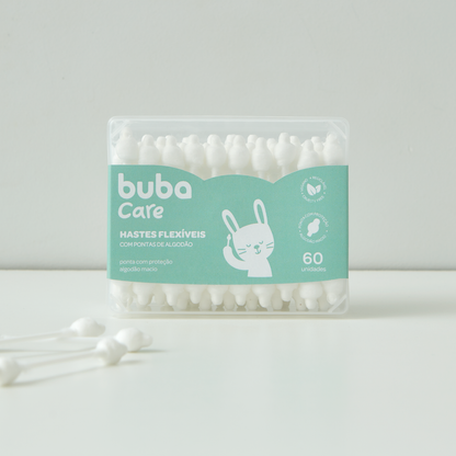Hastes Flexiveis Baby, 60 unidades - Buba Care