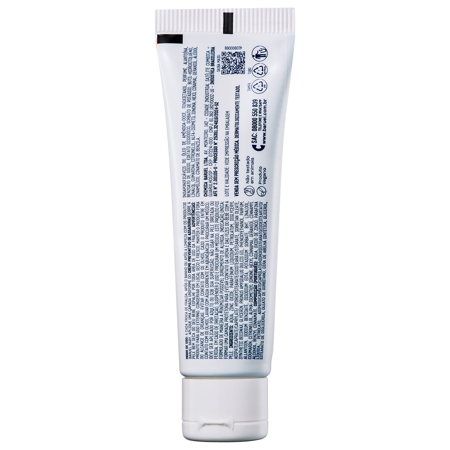 Creme Preventivo de Assaduras com Oleo de Amendoas, 45g - Baruel Baby