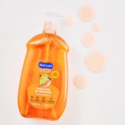 Sabonete Liquido Glicerina, 750ml - Baruel Baby