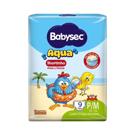 Fralda para Piscina P/M com 9 un - Babysec Aqua