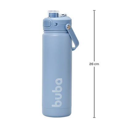 Copo Termico Parede Dupla, 600ml, Azul - Buba