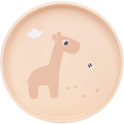 Pratinho em Silicone com Ventosa Bege, Cloudy - Buba