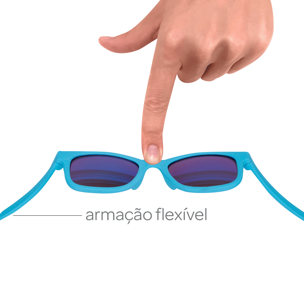 Oculos de Sol com Alça Azul - P