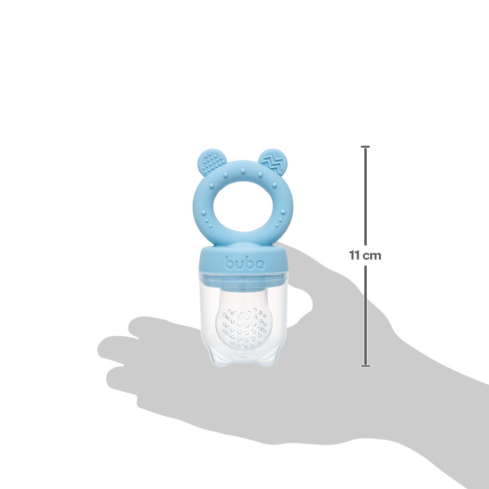 Porta-Frutinhas em Silicone Ursinho Azul - Buba
