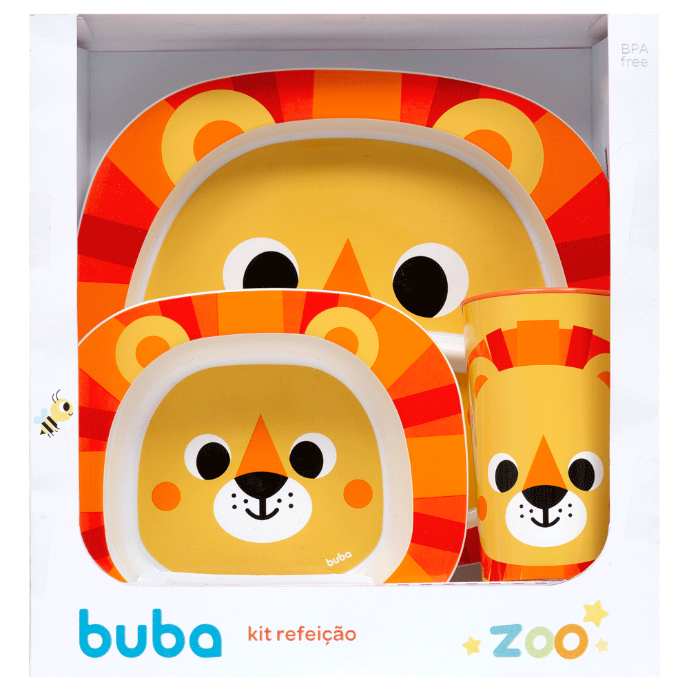 Kit Refeicao Buba Zoo - Leão