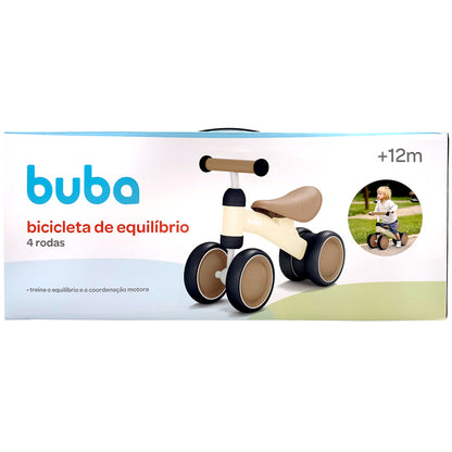 Bicicleta de Equilibrio 4 Rodas - Bege