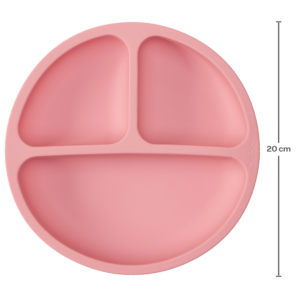 Pratinho em Silicone com Ventosa, Rosa - Buba