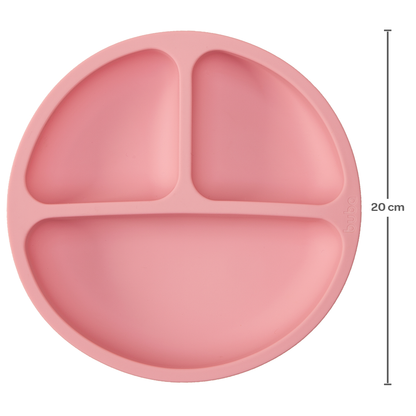 Pratinho em Silicone com Ventosa, Rosa - Buba
