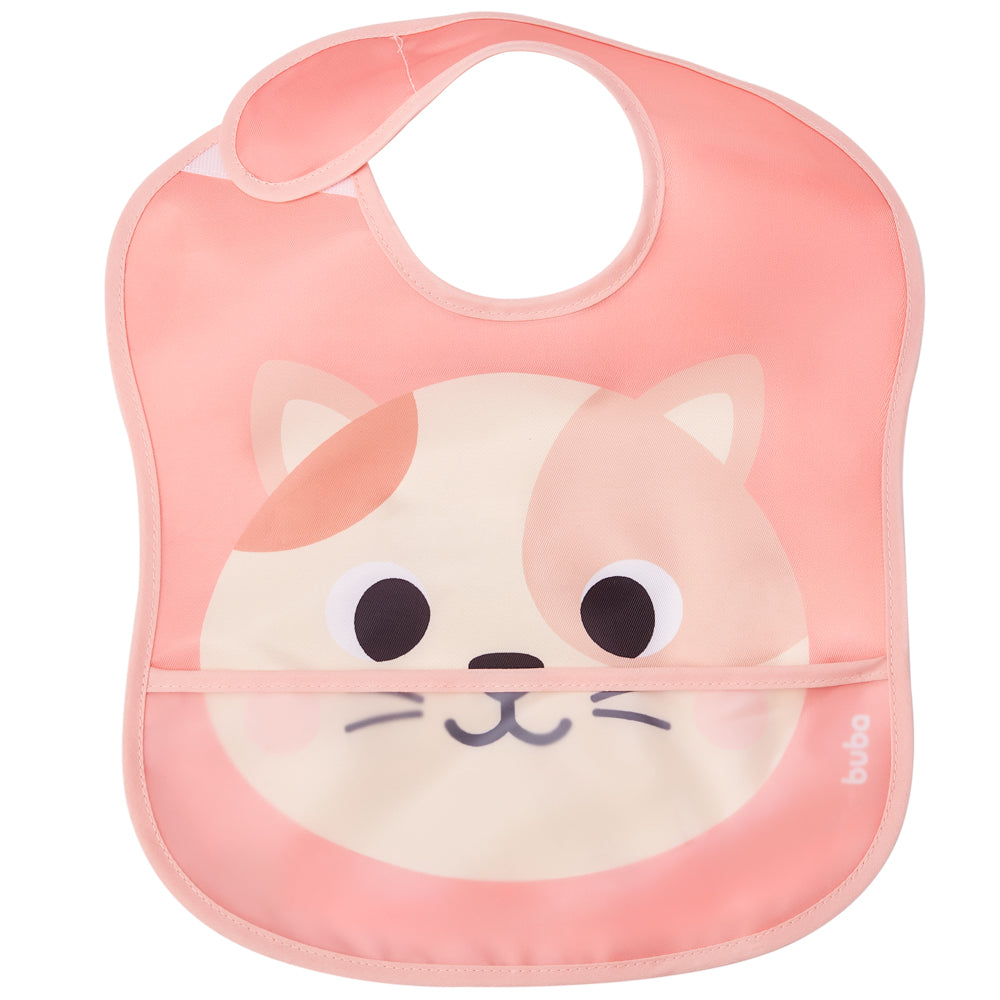 Babador com Bolso, Buba Zoo Gato - Buba