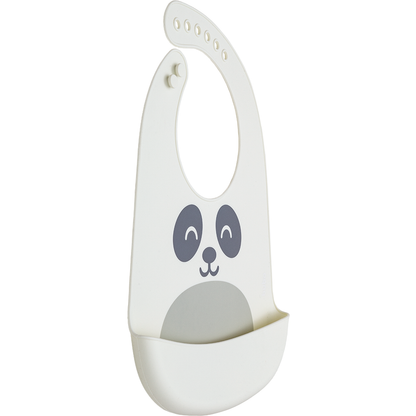 Babador em Silicone com Pega-Migalhas Gumy - Off White