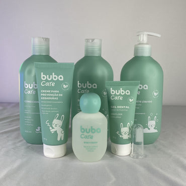 Kit Buba Care Completo – Banho, Cuidado e Proteção do Bebê (6 Itens)