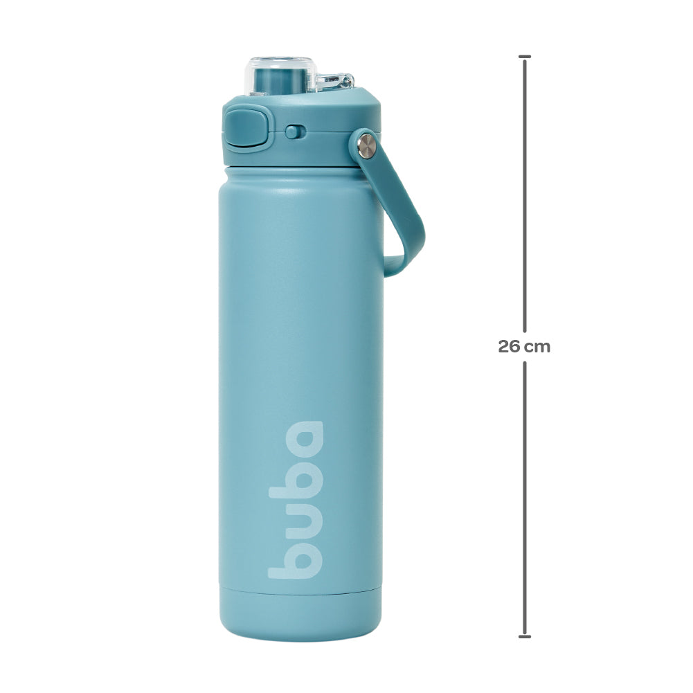 Copo Termico Parede Dupla, 600ml, Verde - Buba