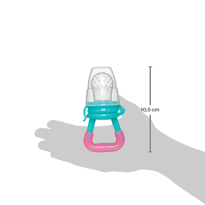 Porta-Frutinhas com Sugador em Silicone - Rosa