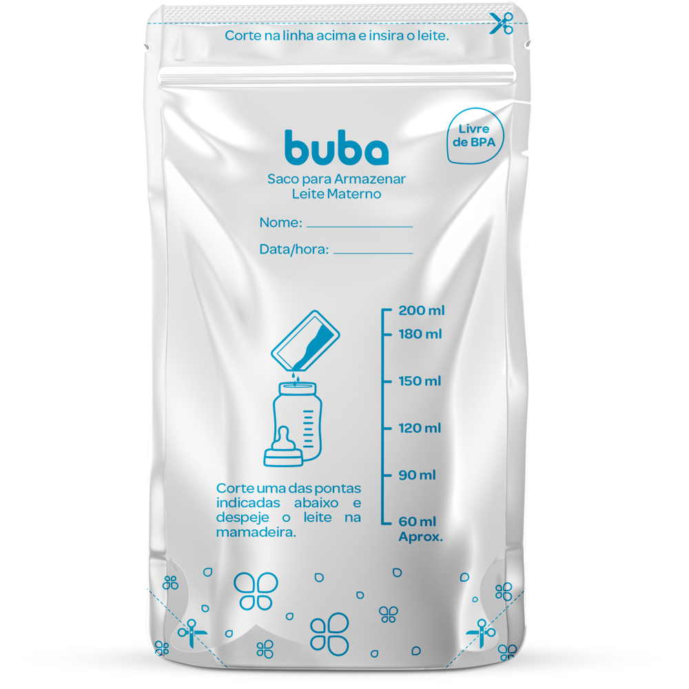 Saco para Armazenar Leite Materno - Buba