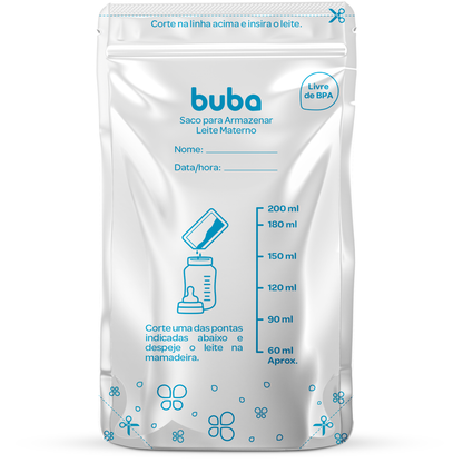 Saco para Armazenar Leite Materno - Buba