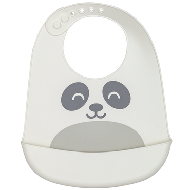 Babador em Silicone com Pega-Migalhas Gumy - Off White
