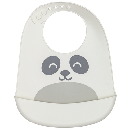 Babador em Silicone com Pega-Migalhas Gumy - Off White