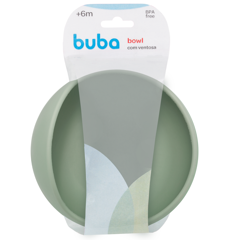 Bowl em Silicone com Ventosa - Verde