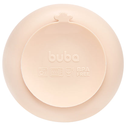 Bowl em Silicone com Ventosa Bege, Cloudy - Buba