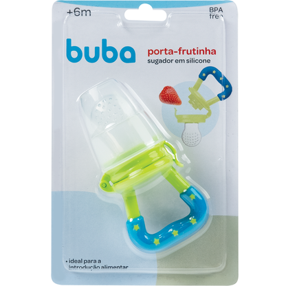 Porta-Frutinhas com Sugador em Silicone - Azul