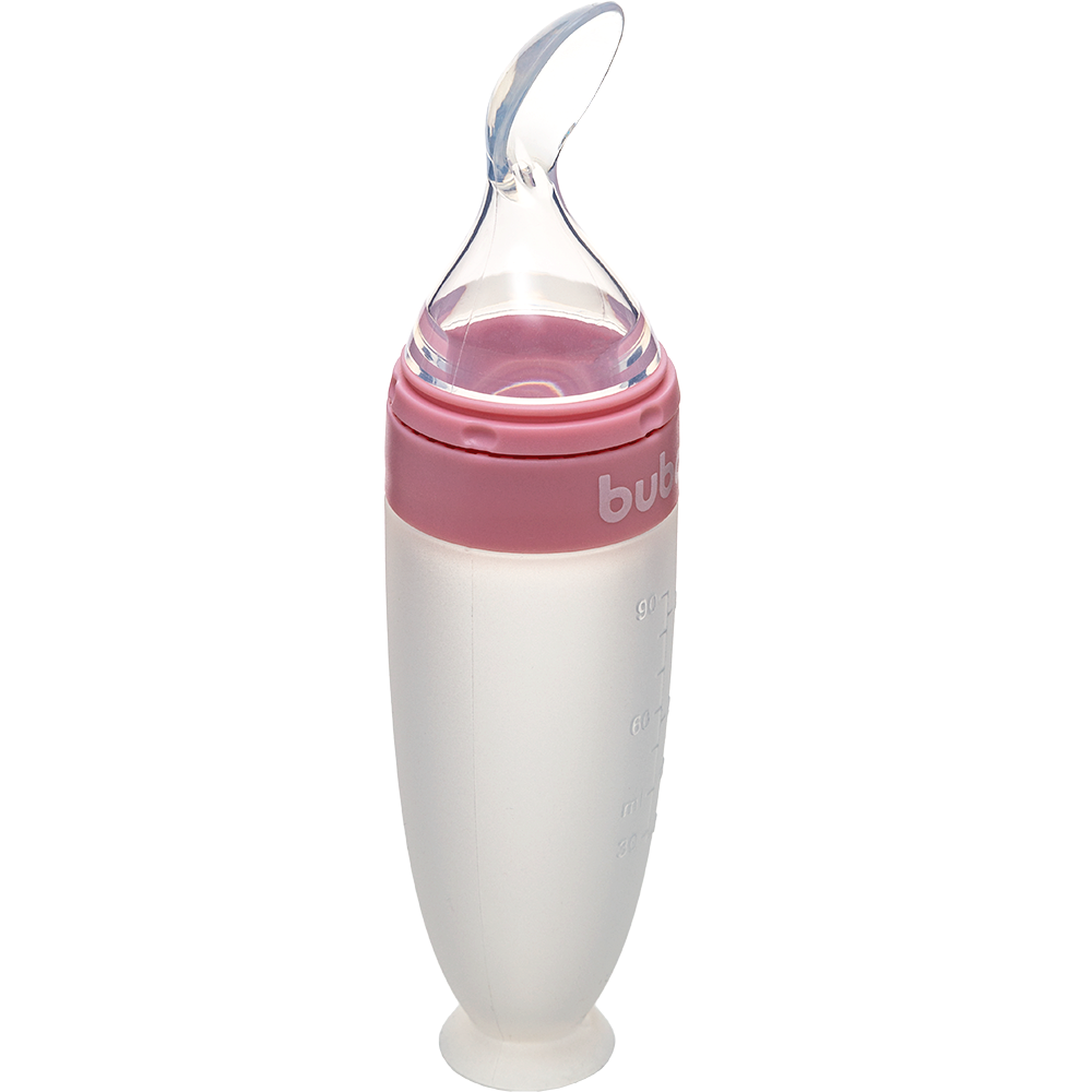 Colher Dosadora em Silicone com Ventosa - Rosa