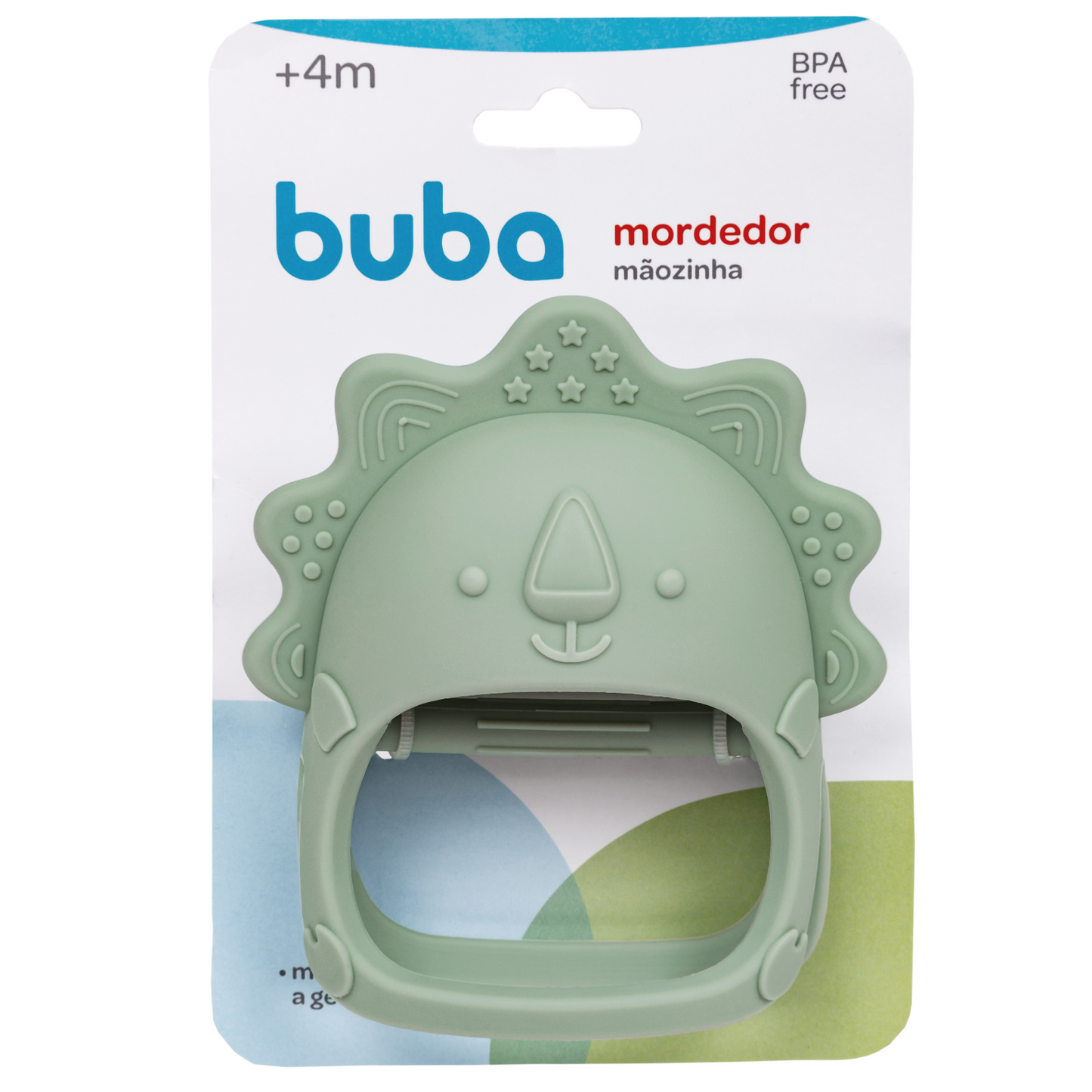 Mordedor Mãozinha em Silicone Buba - Verde