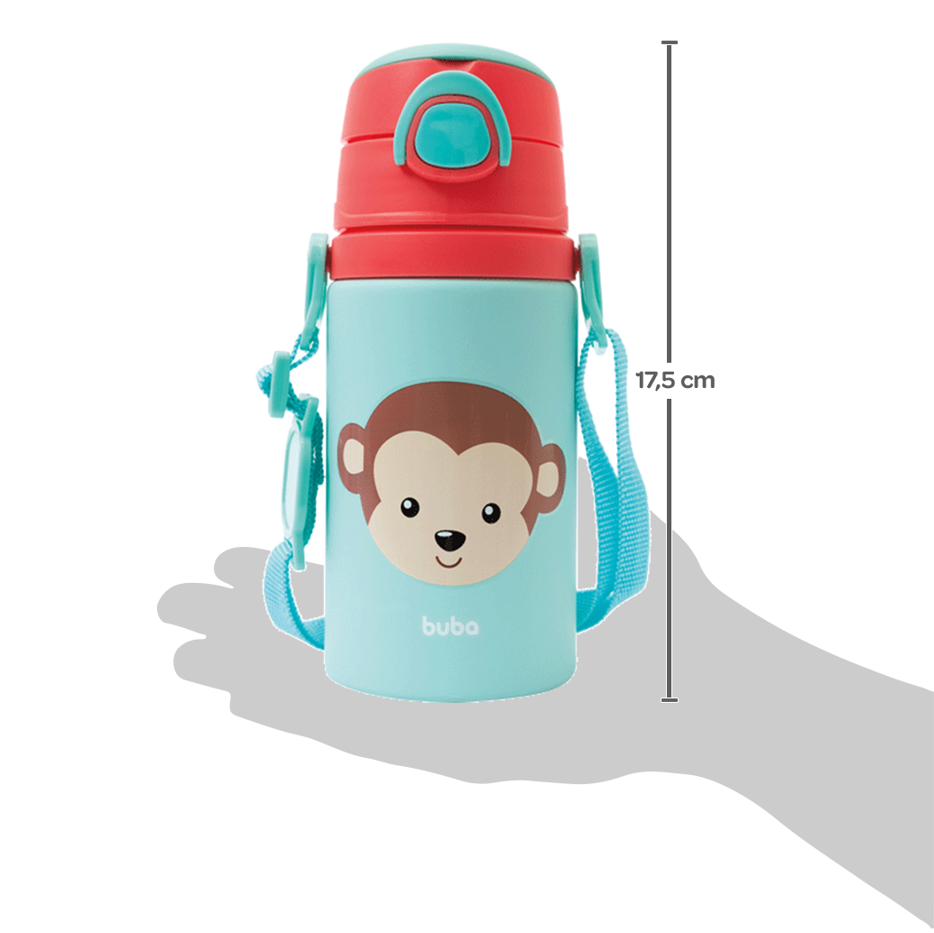 Garrafinha de Aluminio Animal Fun - Macaco