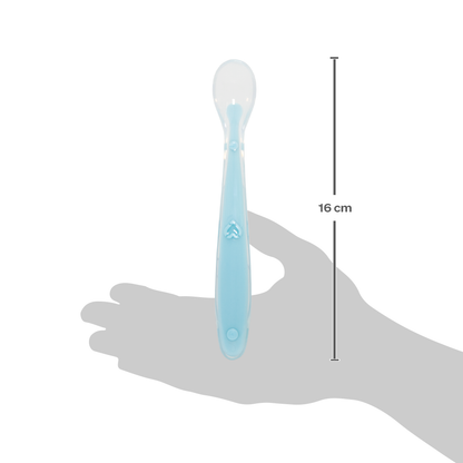Kit 2 Colheres em Silicone - Azul/Verde